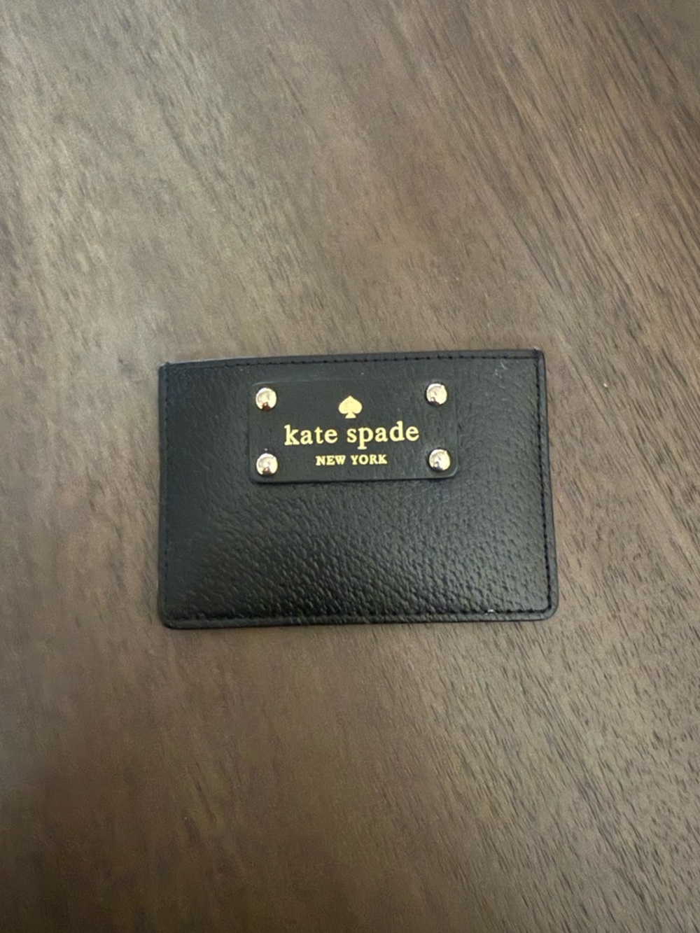 Kate Spade Black Leather Card Case